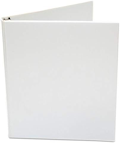 Universal Round Ring Economy Vinyl View Binder, 1/2-Inch Capacity, White (UNV20952PP)