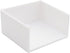 White Sticky Notes Cube Dispenser, 3x3 Inch Memo Holder, PS Notepad Organizer for Home and Office Desk Organization