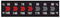 Digi-Sense Reversible 7-Point Horizontal Temperature Label Black/Red, 60-90C/140-194F; 10/Pk