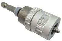 Adjustable Clutch ELECTRIC DRILL to SCREWGUN CONVERTER, Manganese S2 Phillips 2 Bit, 1/4 Shank, Fits Corded Cordless