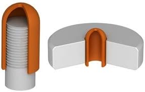 Protection Force Round Cap for 1-1/8" 27 28 mm OD X 38mm Length (Pack of 10) Pipe Post Tube End Cover