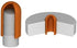 Protection Force Round Cap for 1-1/8" 27 28 mm OD X 38mm Length (Pack of 10) Pipe Post Tube End Cover