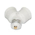Maxxima Light Bulb Socket Splitter - 1-into-2 Converter for LED, CFL, Incandescent E26 and E27 Bulbs, 3 Pack
