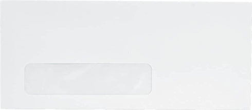 Universal UNV35219 3.88 in. x 8.88 in. #9 Square Flap Gummed Business Envelope with Window - White (500/Box)
