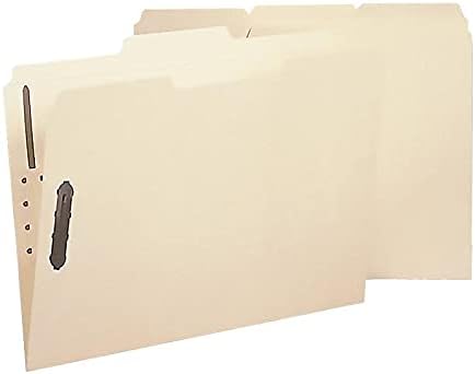 Smead Poly Fastener Folder, Manila, Letter Size, 2 Fasteners, 1/3-Cut Tab, 24 per Box