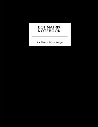 Dot Matrix Notebook - Extra Large A4 Size, 8.5 x 11 inches for All Your Writing Essentials