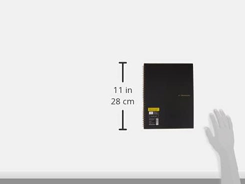 Maruman MNEMOSYNE Notebook, 11.69 x 8.66 Inches (A4), 5mm Dot Grid, 70 Sheets (N109), White