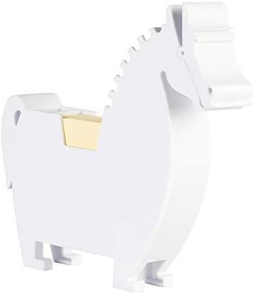 Horse Memo Dispenser and Pen Holder - Note Pad Clip Gifts for Co-Workers, 2 Packs Memo (Horse, White)