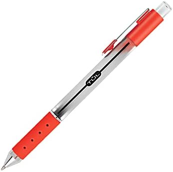 TUL 4-Pack Retractable Gel Pens, Medium Point 0.7 mm, Silver Barrel, Assorted Inks (Blue, Red, Green, Sky Blue)