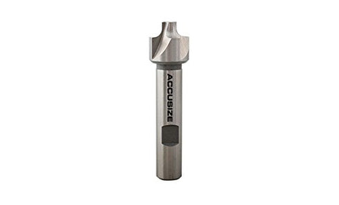 Accusize Industrial Tools Hss Corner Rounding End Mill, 5/32'' Radius, 1/2'' Shank Diameter, 3'' Oal