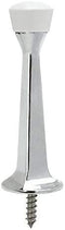 Designers Impressions 25 Pack Polished Chrome Heavy Duty Solid Rigid Door Stop w/Rubber Tip : 2113