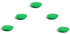 High Powered Magnets Set of 5 for Glass Dry-Erase Boards in Green