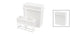 uxcell A14031200ux0237 Plastic Covered 24 Slots Staining Jar Rack White for Microscope Slides