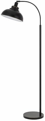 Cal 60W 61.00x23.50x11.00, BO-2964FL-DB Dijon Adjustable Metal Floor lamp with Weight Base and on Off Socket Switch