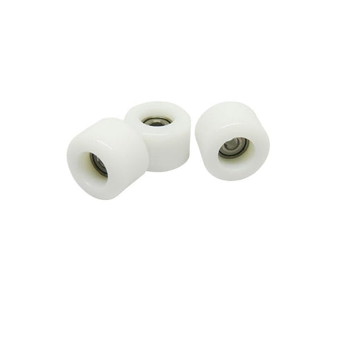 QVNODR 4pcs 7.6mm 1.5x7.6x5 PU6817.6-5 1.5 7.6 5 OD PU Coated Fingerboard Wheels High Speed Finger Skateboard Pulley *