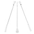 Cole-Parmer-636916 Nickel/SS Lab Spatulas, 1.13" Spoon x 1.63" Flat Blunt Ends, Pack of 3