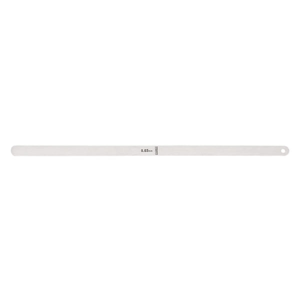 Starrett Tempered Steel Thickness Gage or Feeler Stock .03mm Thickness, 30cm Length - 667M-3