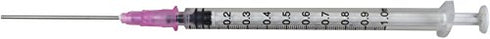 Duda Energy Syringepk001 Industrial Syringes - 18G x 1-1/2" Blunt Tip Fill Needle, Plastic Cover, 1 mL (Pack of 10)