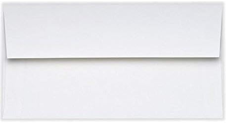 LUXPaper #9 Slimline Invitation Envelopes, 3 7/8" x 8 7/8", Bright White, 50 Qty