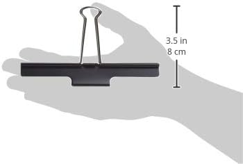 Lion Extra Large Binder Clips, Black, 110-Sheet Capacity