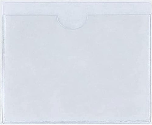 JINTOU (8) Clear Self-Adhesive Ticket and Note Holders for Car Windscreen - Protect Your Passes, Badges and Placards