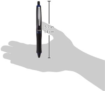 Pilot Dr. Grip Full Black Ball Point Pen, 0.7mm, Black Body, Blue Accent