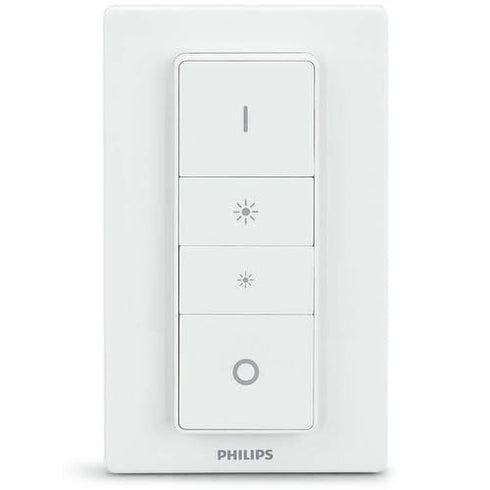 Dimmer Philips Hue Wireless Smart Switch with Remote, Battery Powered, No Wiring Needed, Works with Hue Hub, Wall Mount