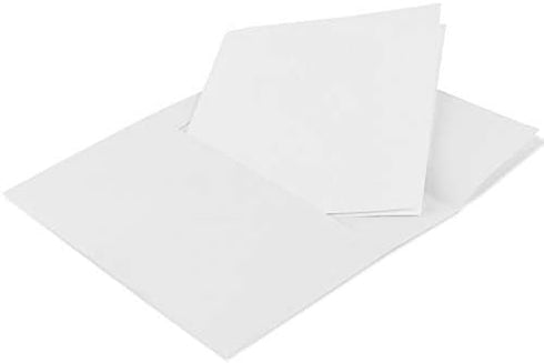 Blank White Greeting Cards with Envelopes - 5" x 7" Pack of 20 Printable Note Cards