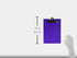 Saunders 21606 Recycled Plastic Clipboard with Ruler Edge, 8 1/2 x 12 Sheets, 1" Clip Cap, Purple