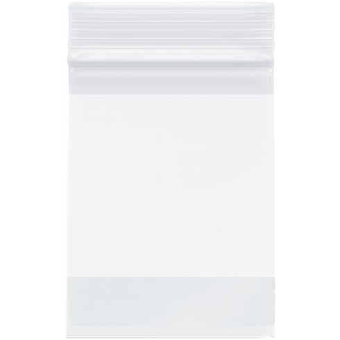 Plymor 2 Mil Zipper Reclosable Plastic Bags, 3" x 4" (Pack of 200)