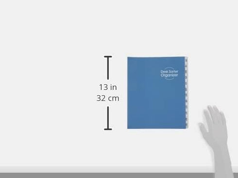 Smead Desk File/Sorter - Monthly (Jan-Dec), 12 Dividers, Letter Size, Dark Blue (89286)