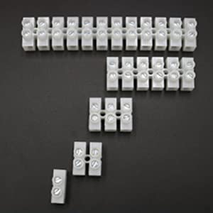 Terminal Blocks, 10Pcs 360V 10A Electric Terminal Strip Block, 12 Position Screw Terminals