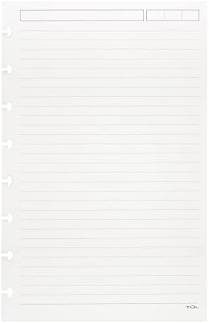TUL Custom Note-Taking System Discbound Refill Pages, 5.5" x 8.5" Junior Size, Narrow Ruled, 100 Pages