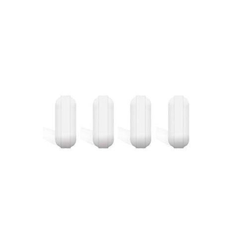 4 Pcs 10mm PTFE Magnetic Stirrer Mixer Stir Bar, White Color, Laboratory Stir Plate Magnet