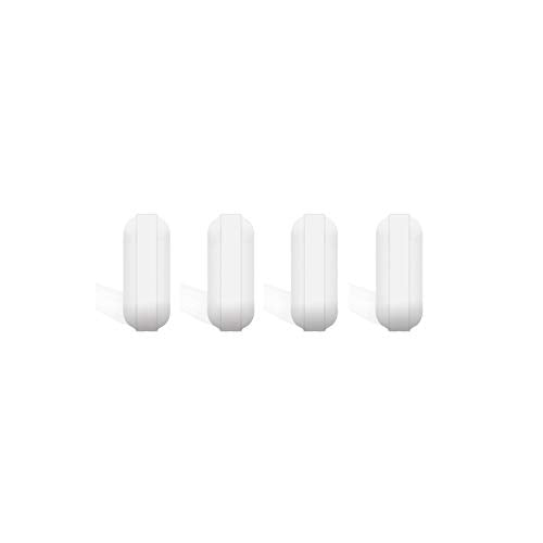 4 Pcs 10mm PTFE Magnetic Stirrer Mixer Stir Bar, White Color, Laboratory Stir Plate Magnet