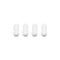 4 Pcs 10mm PTFE Magnetic Stirrer Mixer Stir Bar, White Color, Laboratory Stir Plate Magnet