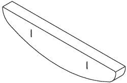 Spacer (Door) for Pelton & Crane PCS067