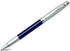 Sheaffer 100 Pearlescent Metallic Blue Rollerball Pen with Nickel Appointments, Signature Mid Band and Dot of