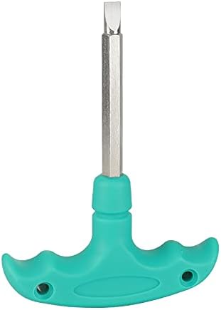 CAMVATE Silver Stainless Steel Straight Screwdriver Assembly Tool with Plastic T-handle - 2825