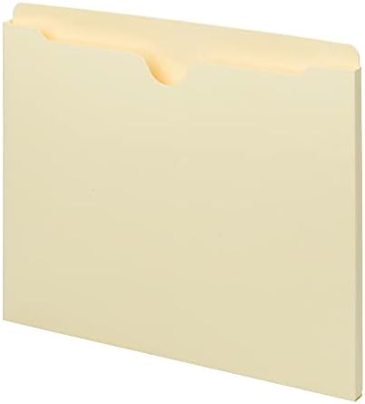 Smead File Jacket, Straight-Cut Tab, Flat-No Expansion, Letter Size, Manila, 100 per Box (75410)