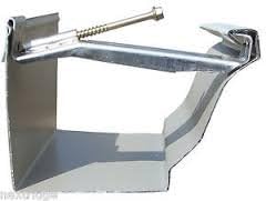 Quick Screw 5" Heavy Duty Hidden Rain Gutter Bracket Hook Hangers, 10 Pack with Clip