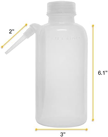 EISCO Wash Bottle - 500ml Polyethylene, Translucent, Unbreakable with Screw Cap for Dispensing Liquid