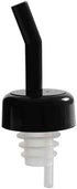 Generic Free Flow Liquor Bottle Pourer Black Spout Bottle Pourer with Collar Whiskey