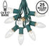 C9 Set 25 Dimmable, Novelty Lights Clear Christmas String Light - Foot, Indoor/Outdoor, Green Wire