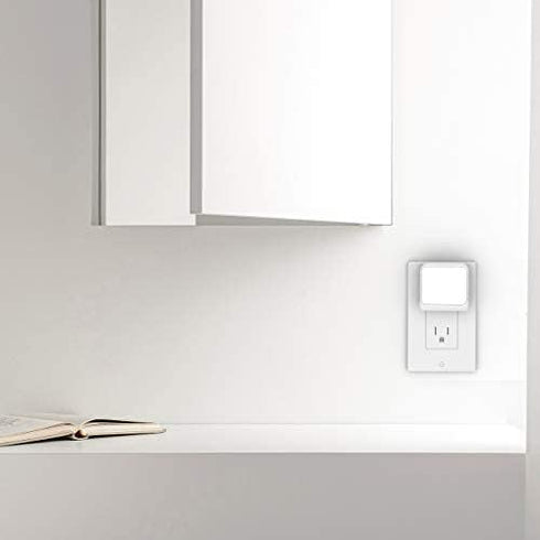 Solatec 6 Pack Plug-in Led Night Light with Auto Dusk to Dawn Sensor,Adjustable Brightness and Color, Warm White,Cool