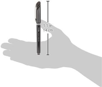 Pentel BL30A EnerGel NV Liquid Gel Pen, 1mm, Black Barrel, Black Ink, Dozen