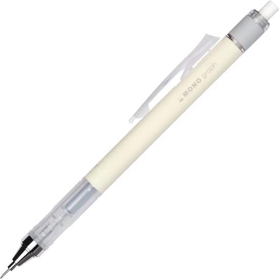 Tombow Mechanical Pencil, Monograph Pastel Color 0.5mm, Cream Yellow (DPA-136B) by Tombow
