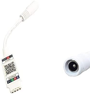 TOPXCDZ 5V 12V 24V Mini RGB Bluetooth Controller DC White Music BT Smart APP Controller Light Strip Control for RGB LED