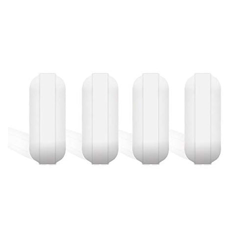 4 Pcs 20mm PTFE Magnetic Stirrer Mixer Stir Bar, White Color, Laboratory Stir Plate Magnet