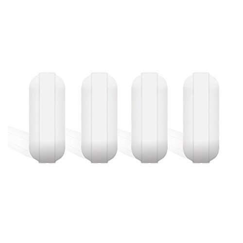 4 Pcs 20mm PTFE Magnetic Stirrer Mixer Stir Bar, White Color, Laboratory Stir Plate Magnet